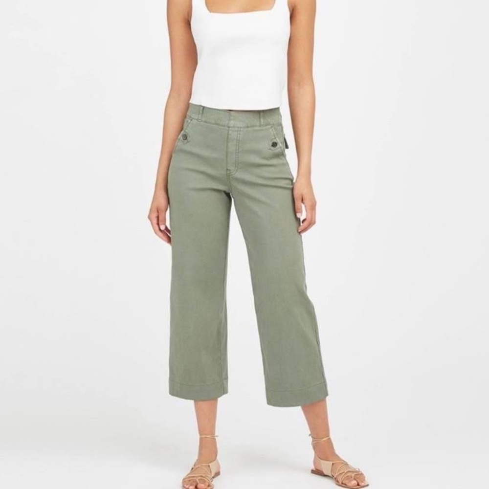 Spanx Twill Crop Wide Leg Pant 1X petite